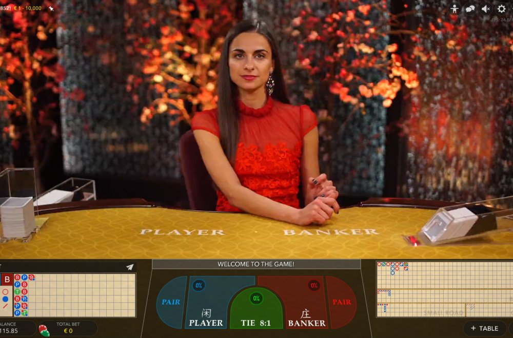 Live Baccarat preview