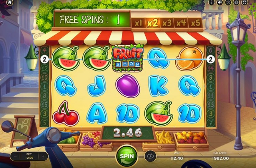 Fruit shop slot game discount